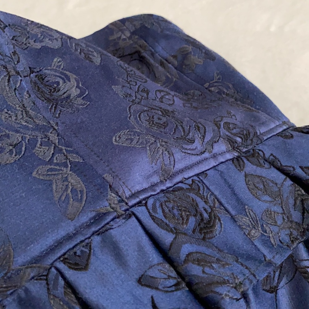 C/MEO Collective | Levity Strapless Fit & Flare Peplum Dark Floral Top XS - Picture 14 of 16